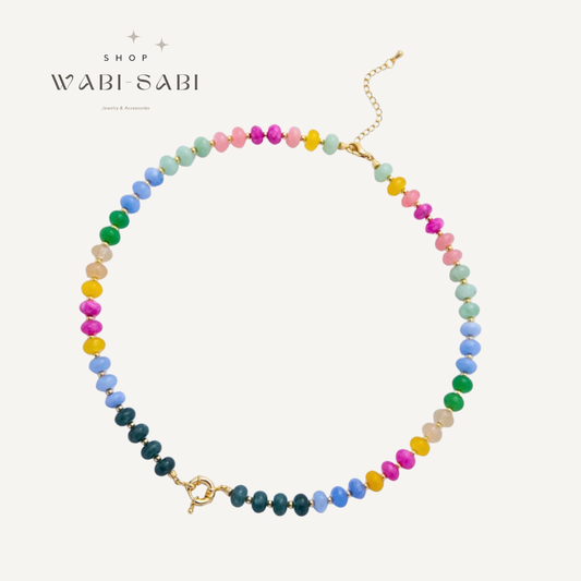 Rainbow Beaded Necklace