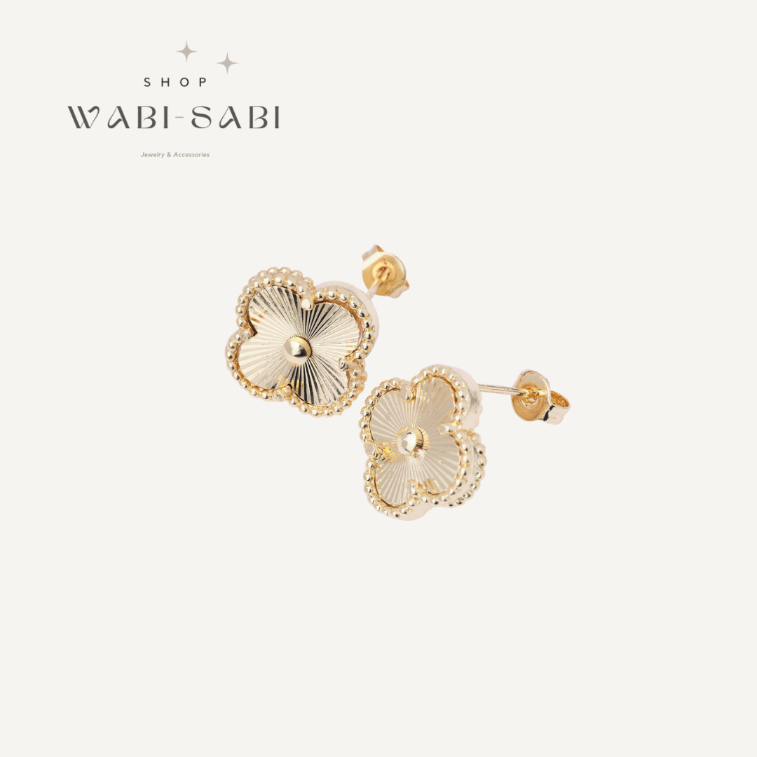Gold Clover Earrings