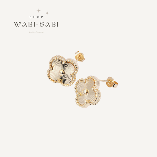 Gold Clover Earrings