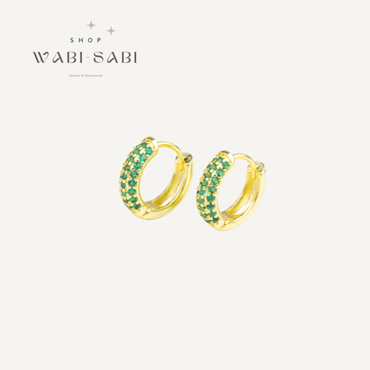 Emerald Hoops