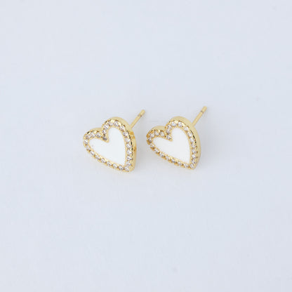 Sparkling Heart Earrings