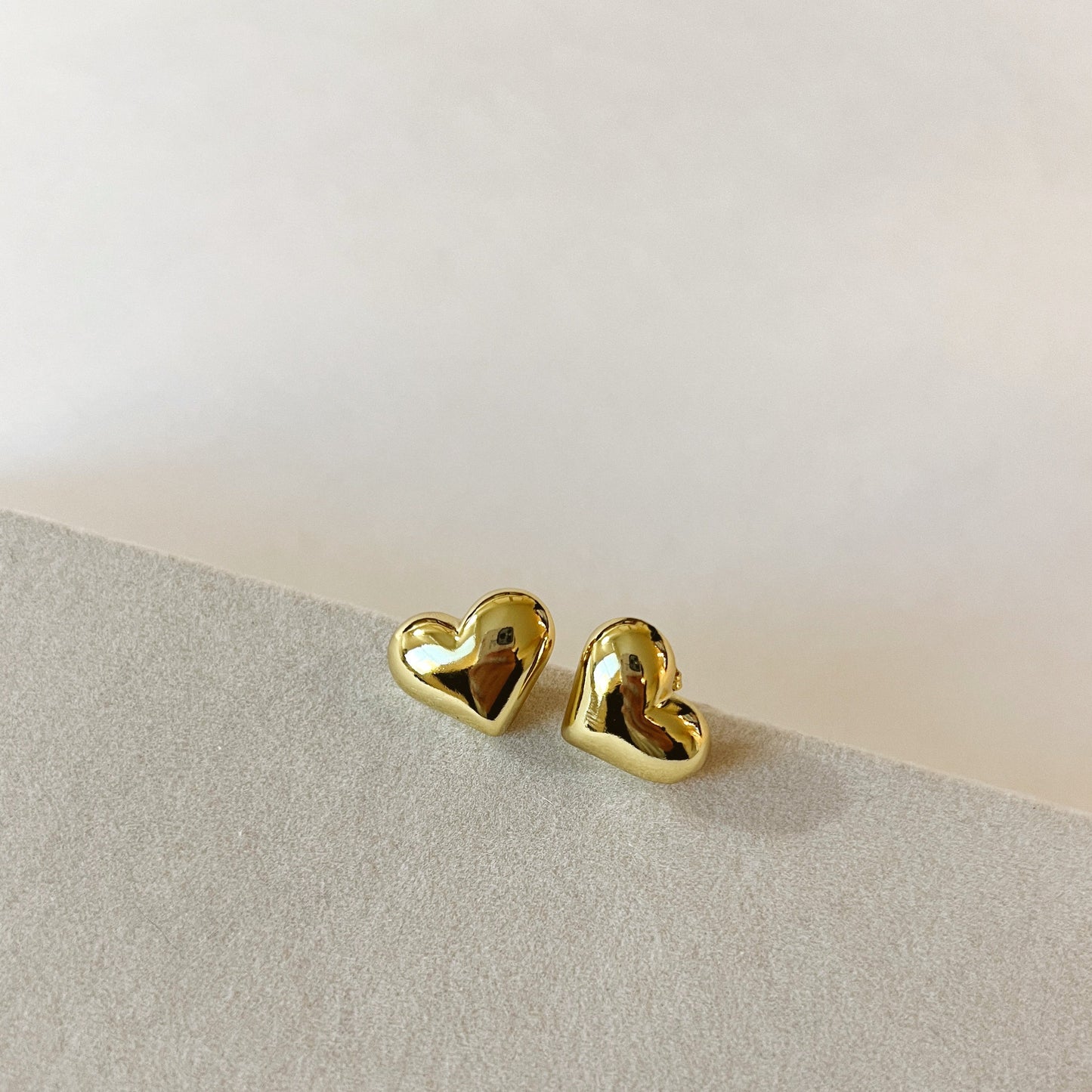 Chunky Heart Earrings - small