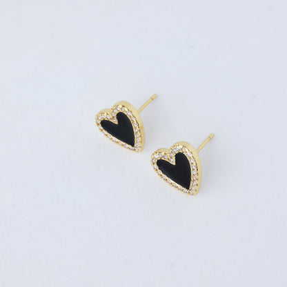 Sparkling Heart Earrings