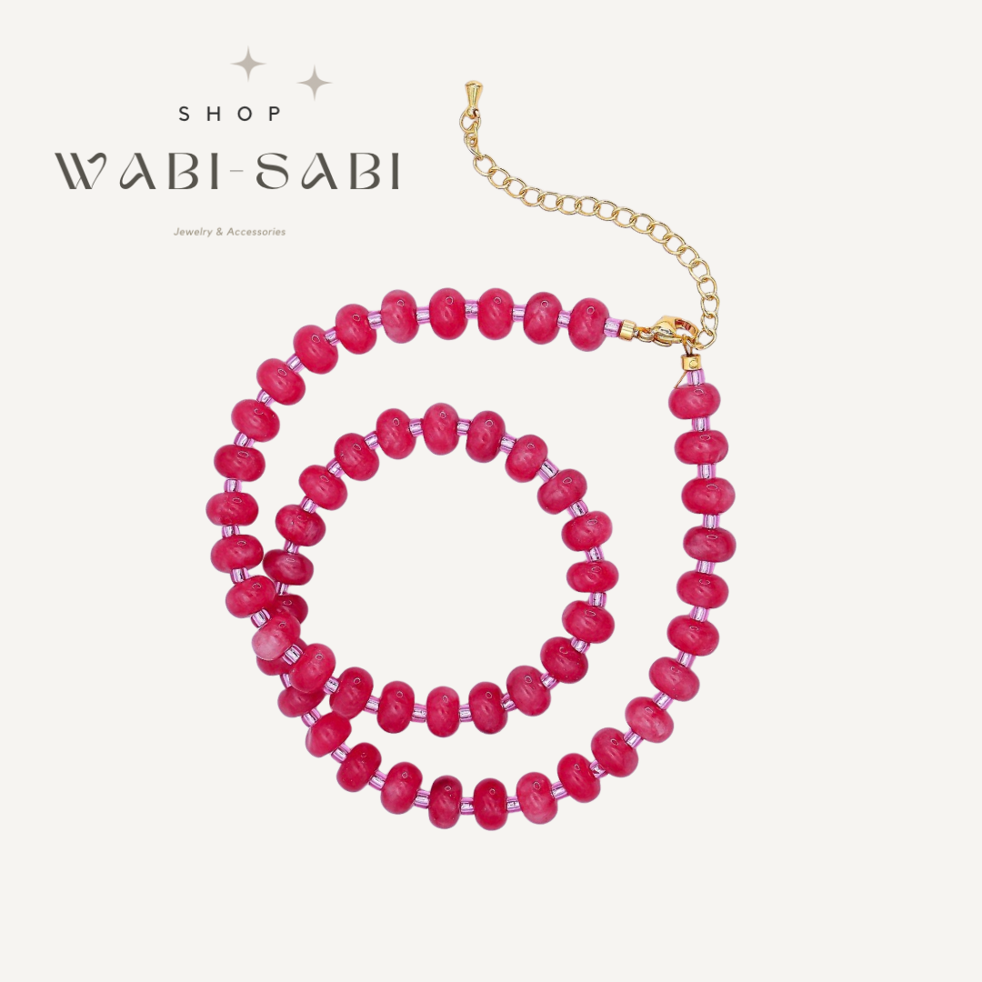 Guava Beaded Necklace