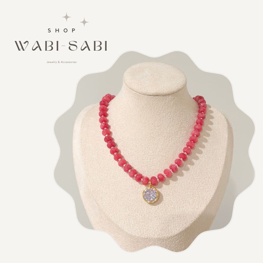 Guava Beaded Necklace