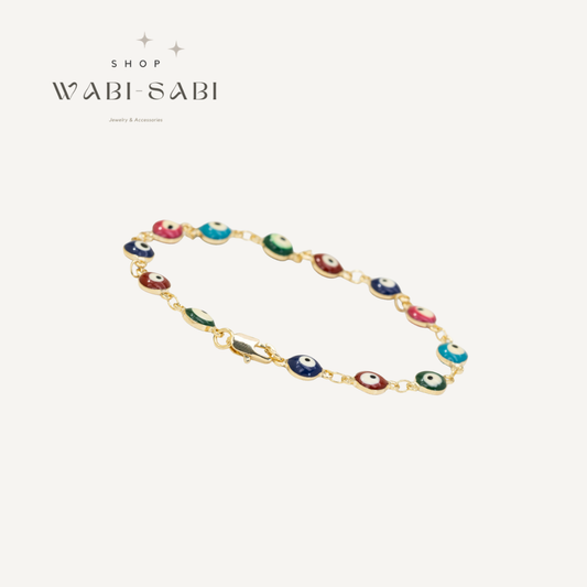 Multicolor Evil Eye Bracelet