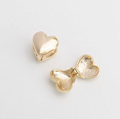 Mini Heart Huggie Earrings