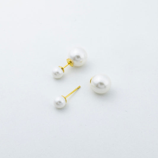 Double Pearl Earrings