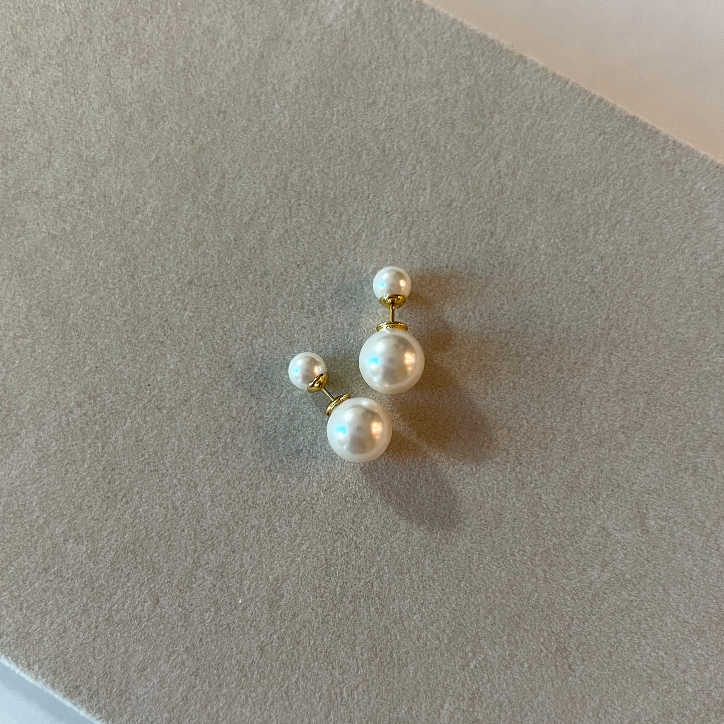 Double Pearl Earrings